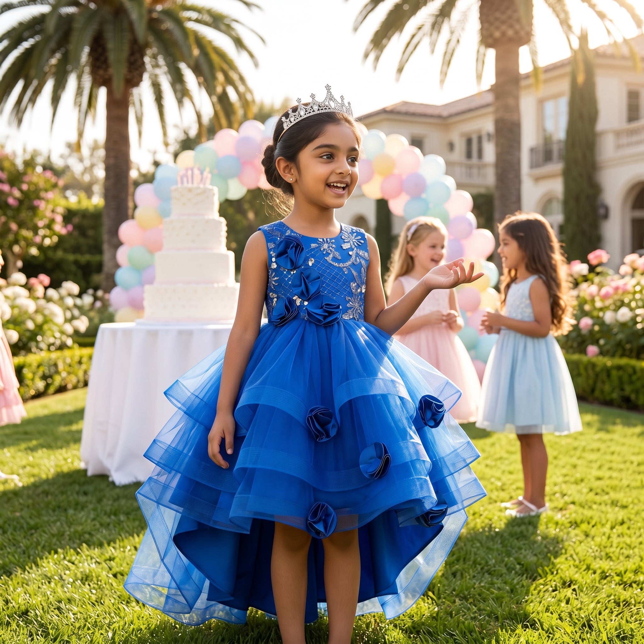 Lulu Gala | Blossom Cascade High-Low Gown