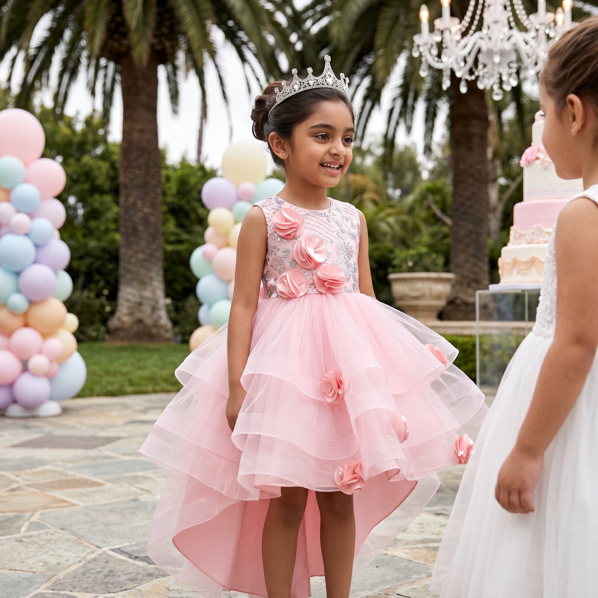 Lulu Gala | Blossom Cascade High-Low Gown