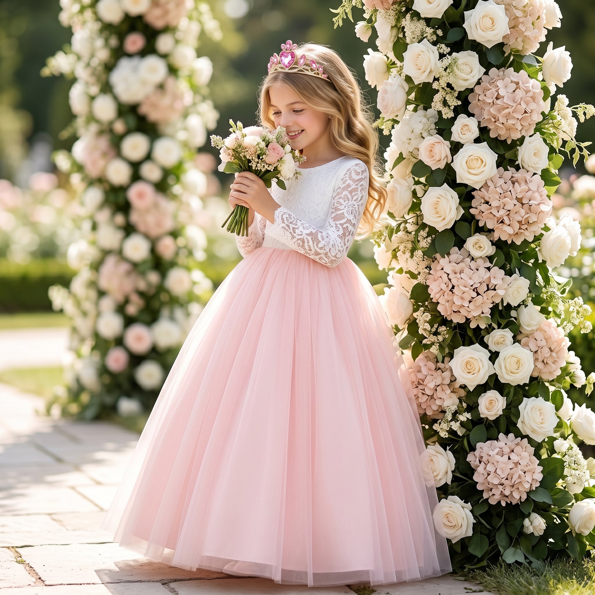 Lulu Gala | Graceful V-Back Communion Gown