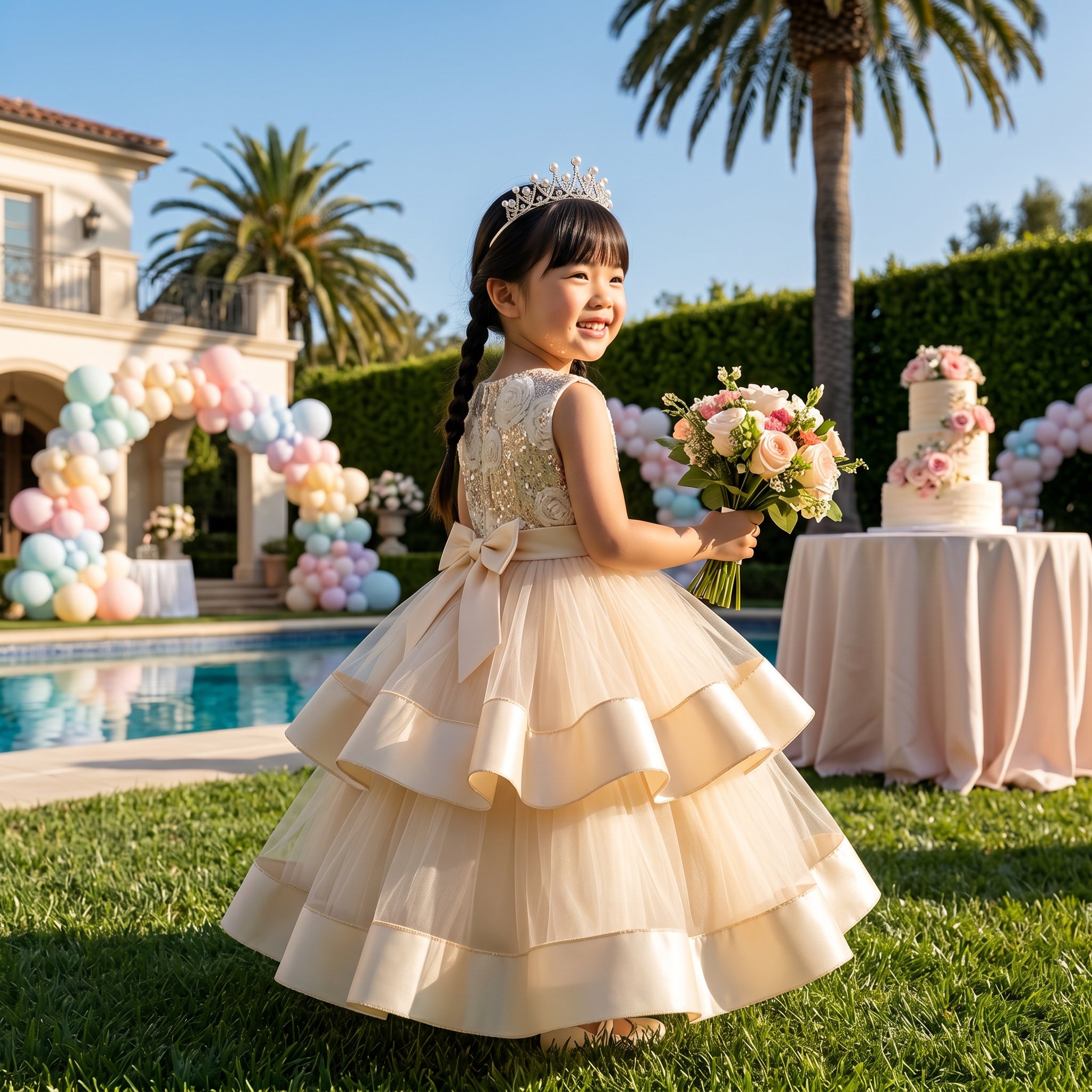 Lulu Gala | Bow Elegance Tulle Dress