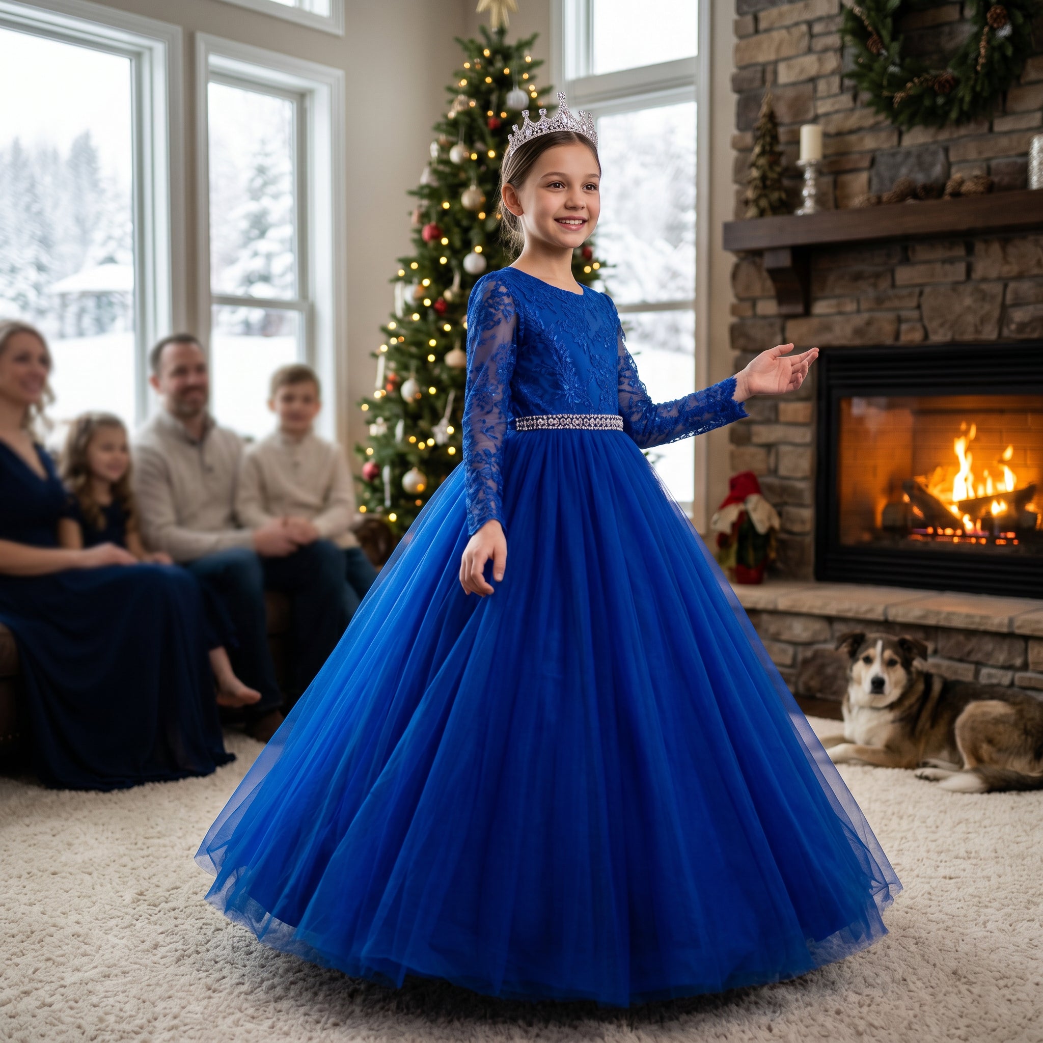 Lulu Gala | Regal Winter Floor-Length Gown