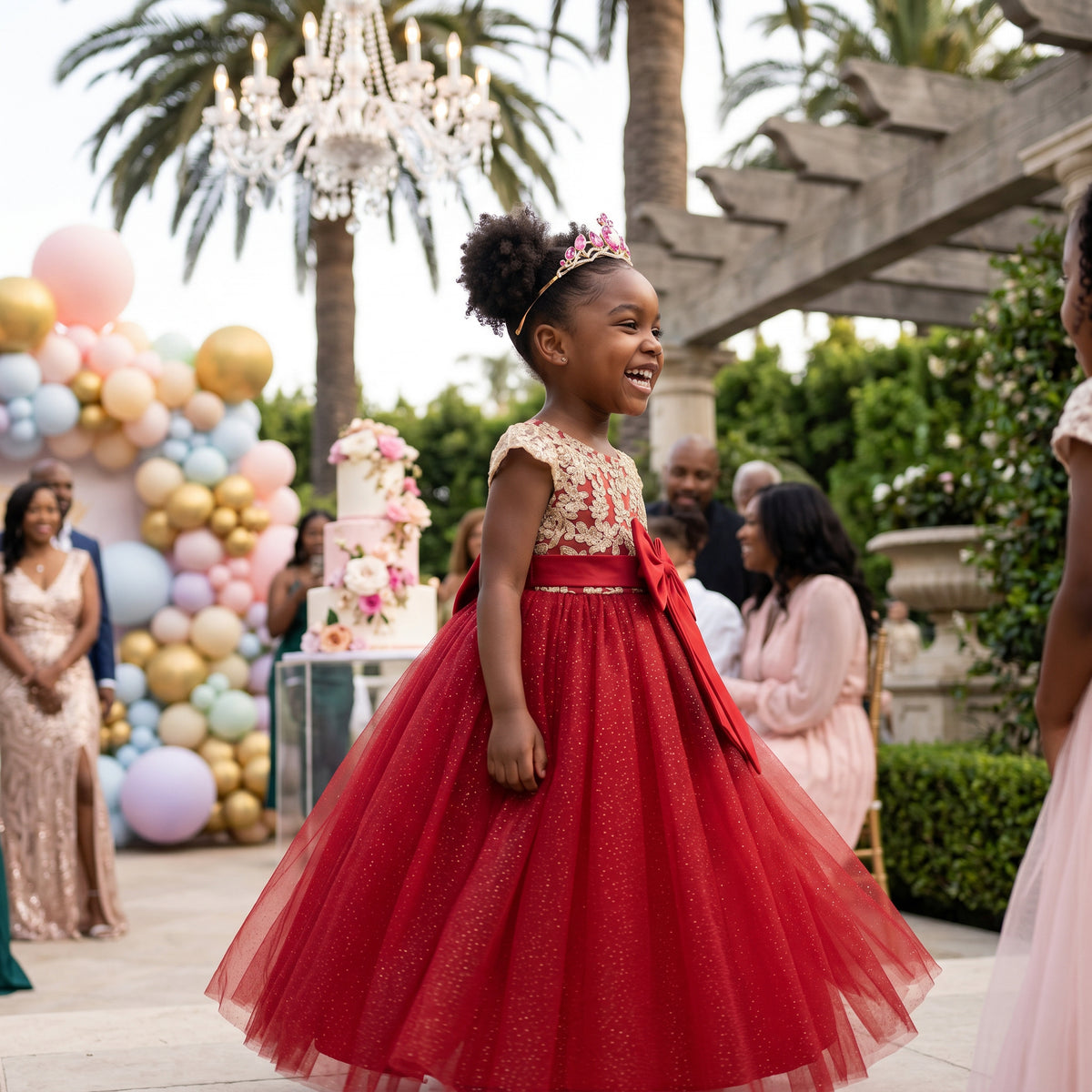 Lulu Gala colorful birthday and pageant dress