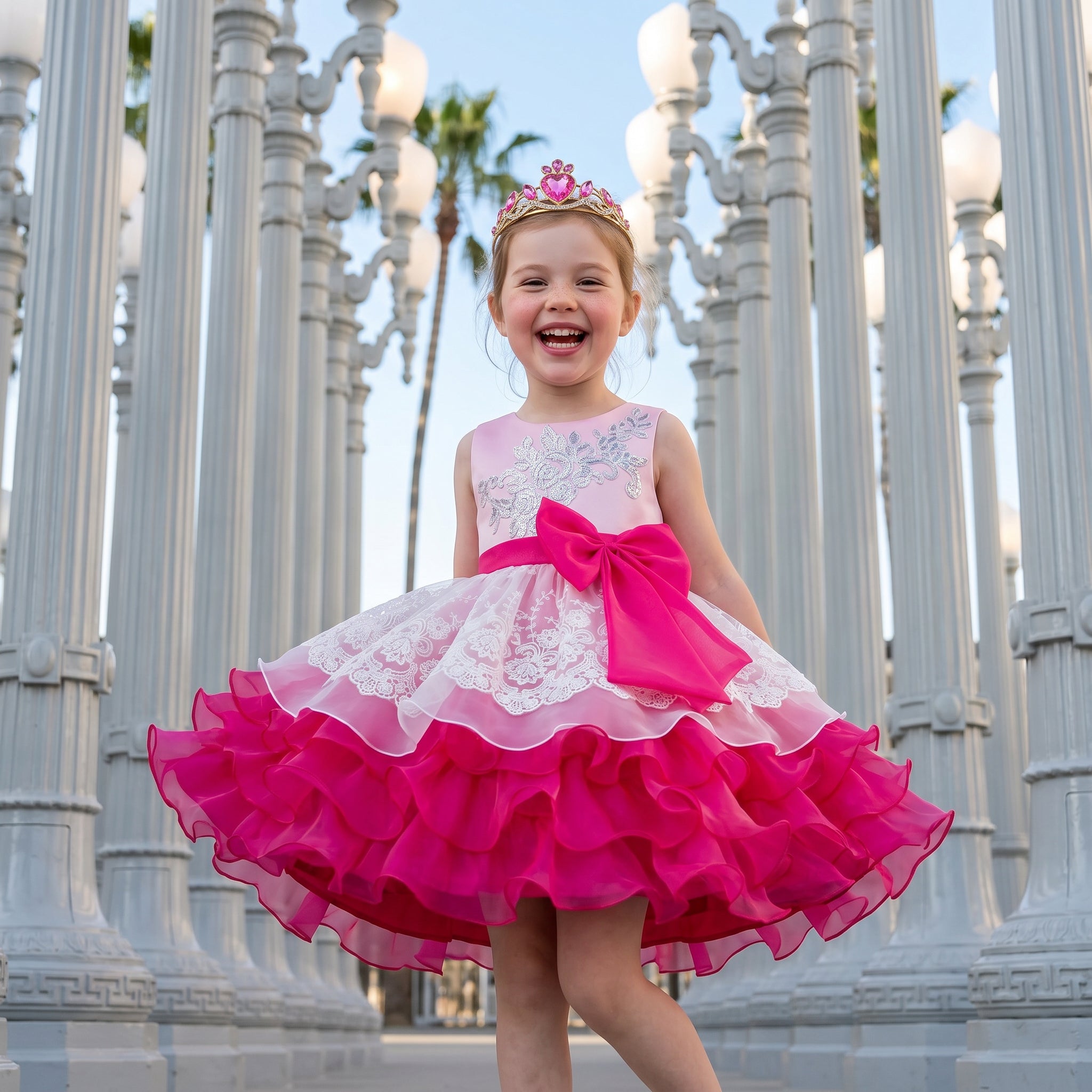 Lulu Gala | Majestic Blossom Ruffle Gown