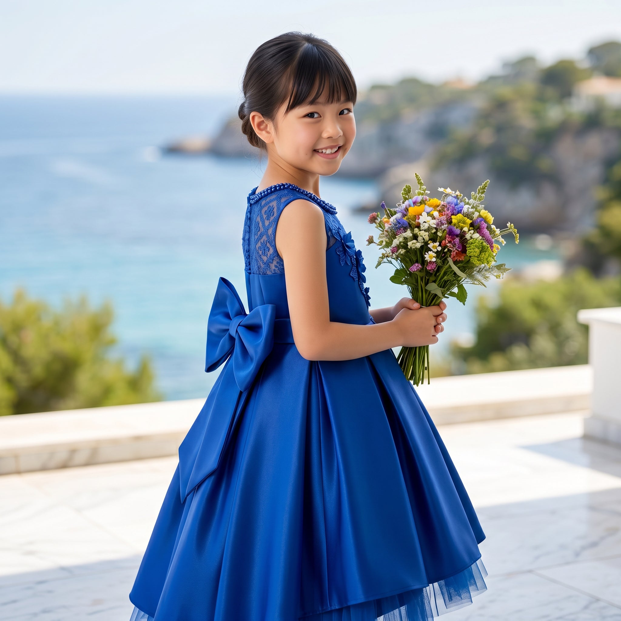 Lulu Gala | Satin Majesty Lace Gown