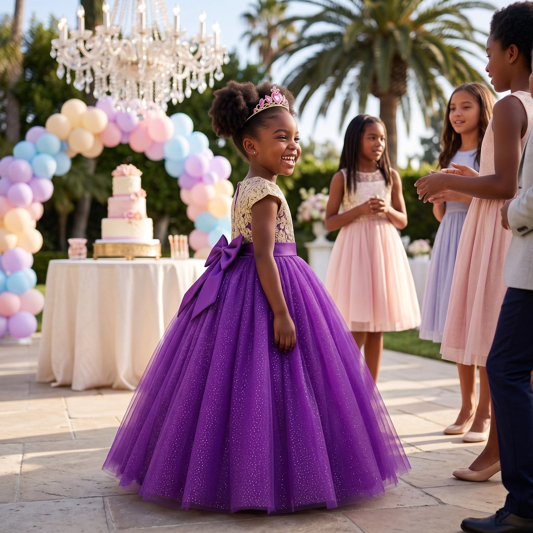 Lulu Gala | Regal Blossom Floor-Length Gown