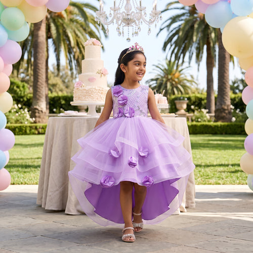 Lulu Gala | Blossom Cascade High-Low Gown