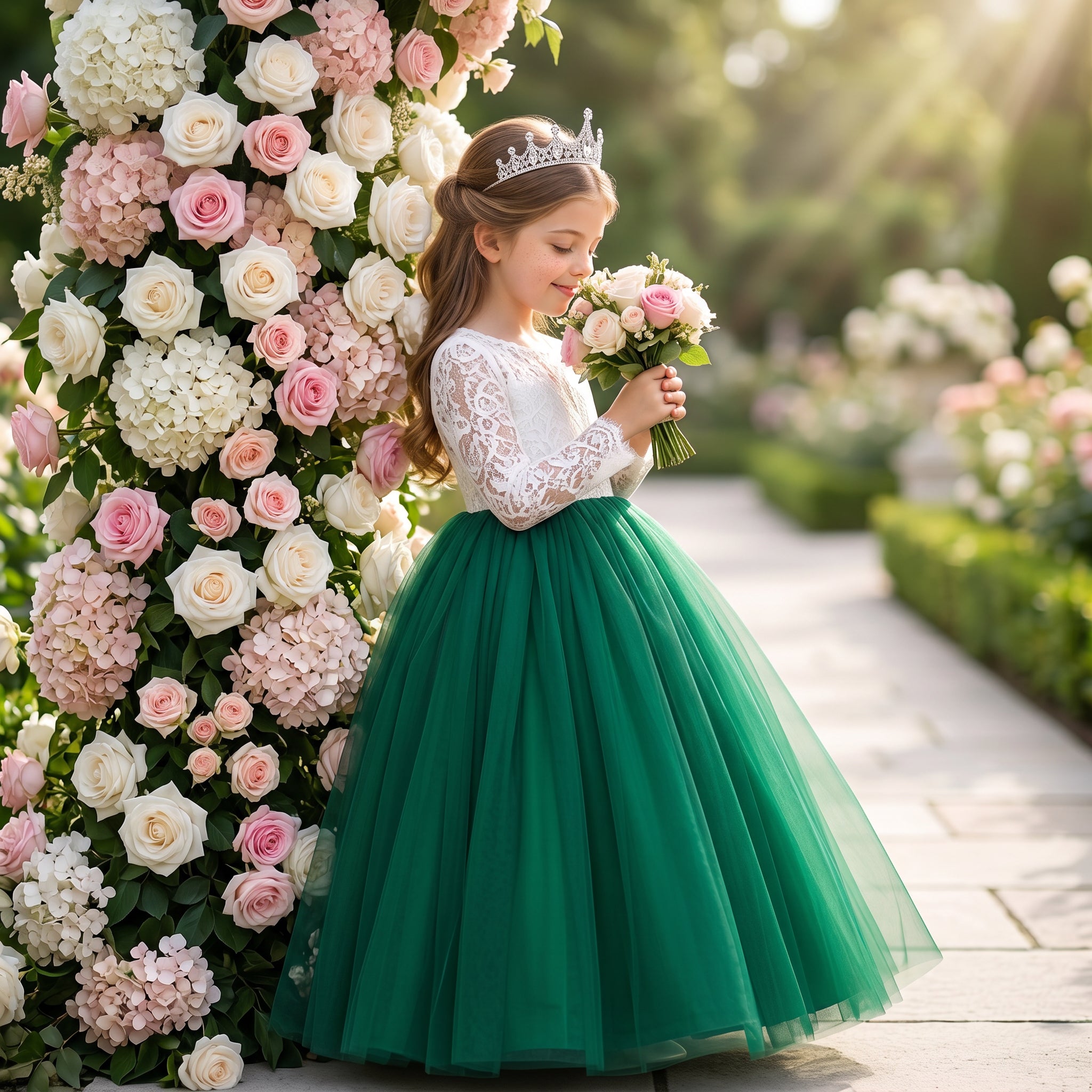Lulu Gala | Graceful V-Back Communion Gown