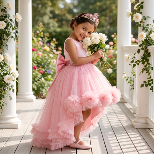 Lulu Gala | 3D Floral Symphony High-Low Gown