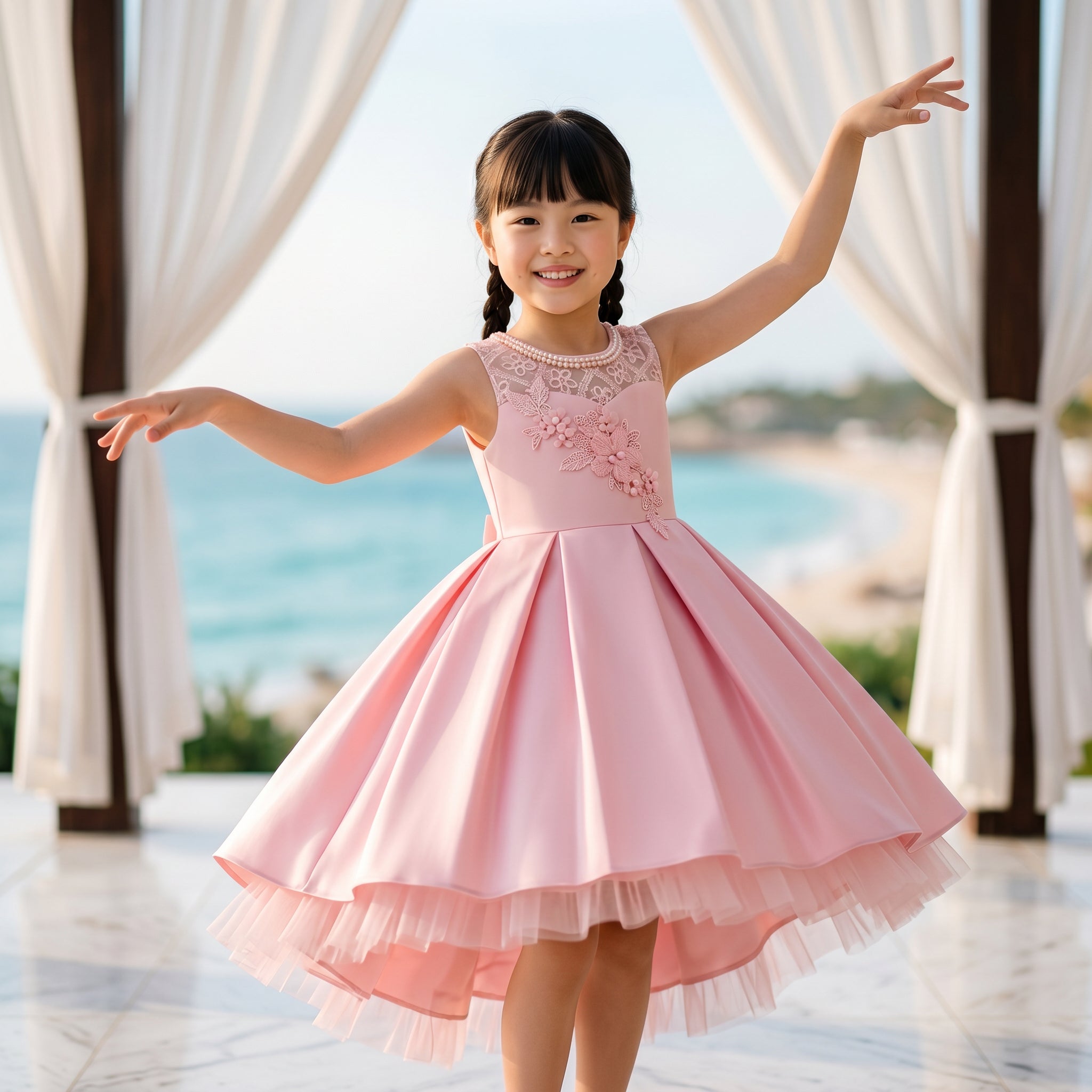 Lulu Gala | Satin Majesty Lace Gown