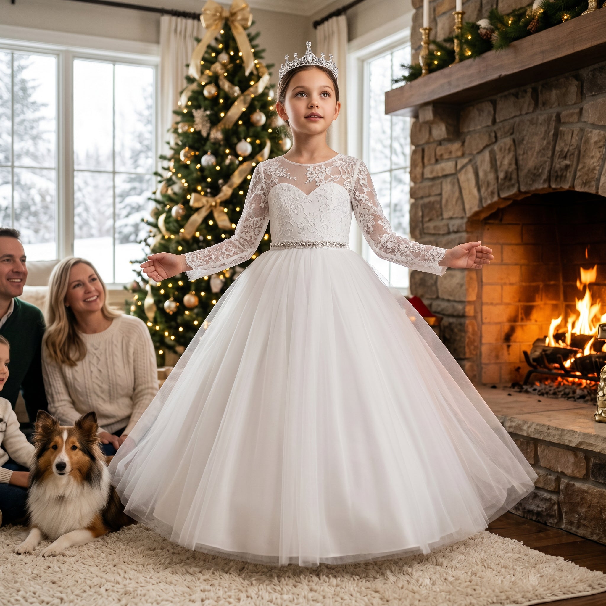 Lulu Gala | Regal Winter Floor-Length Gown