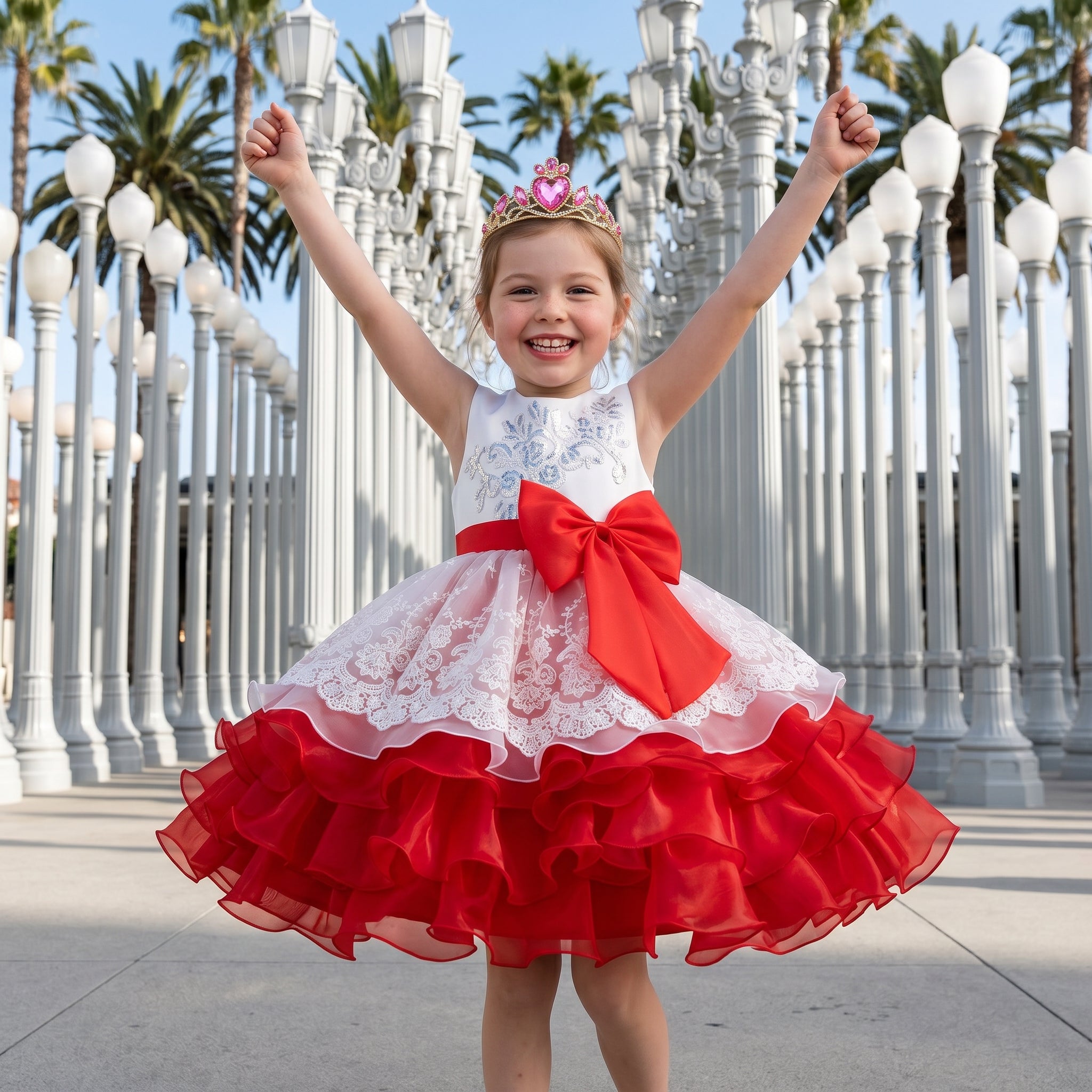 Lulu Gala | Majestic Blossom Ruffle Gown