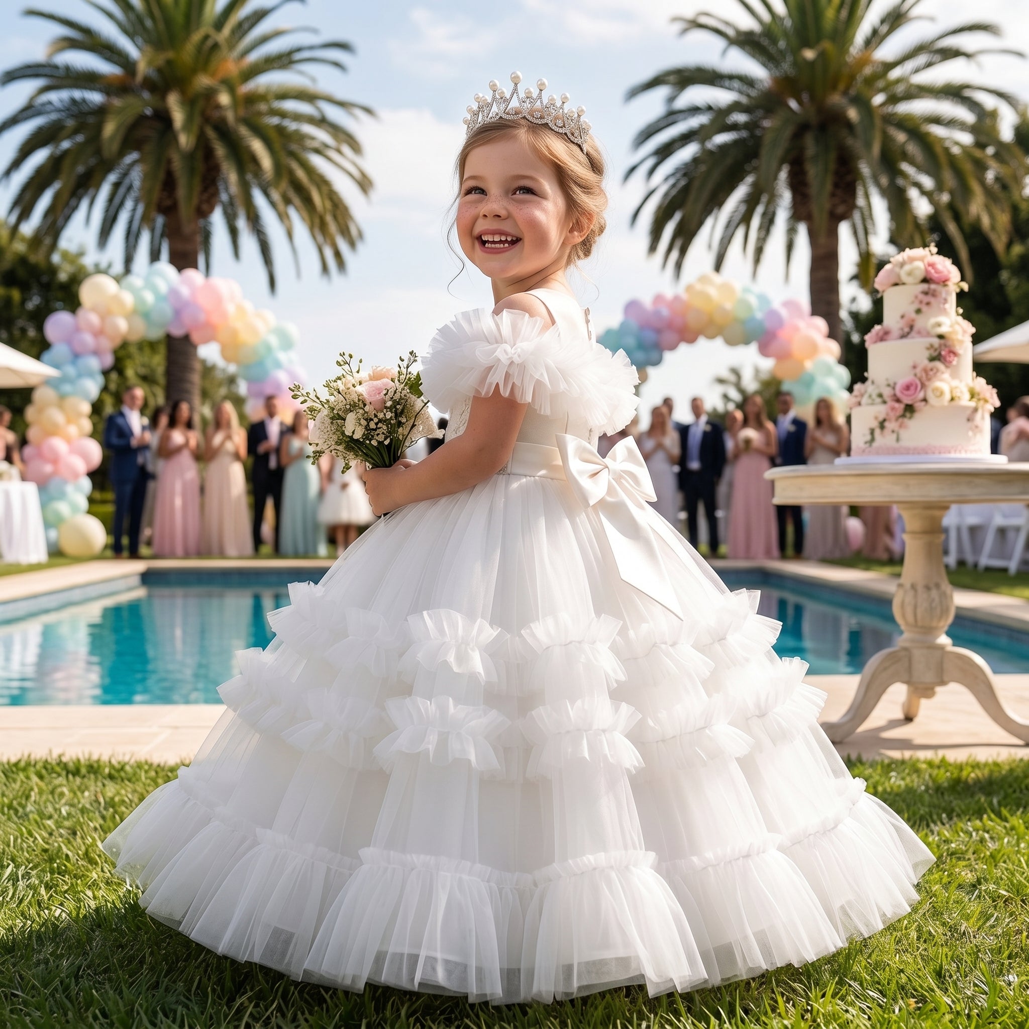 Lulu Gala | Cloud Symphony Ruffle Gown