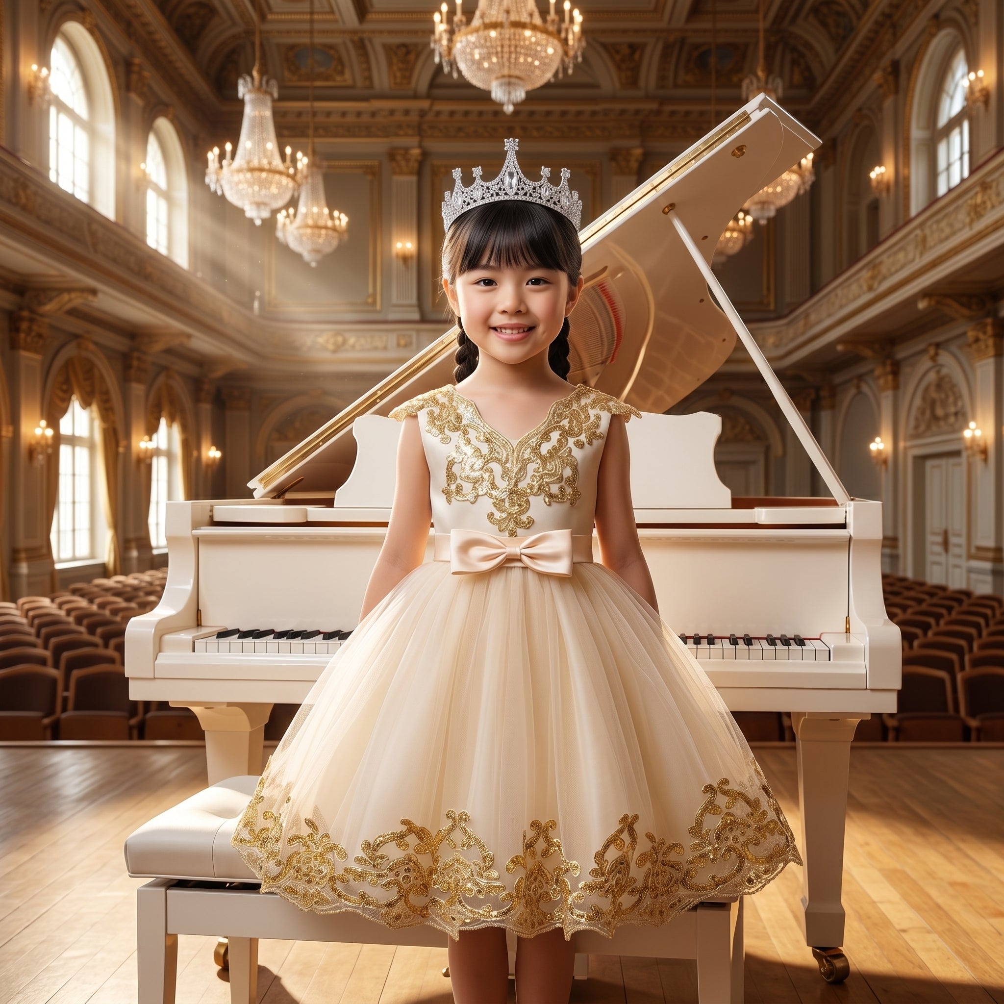Lulu Gala | Crystal Symphony Tiered Gown