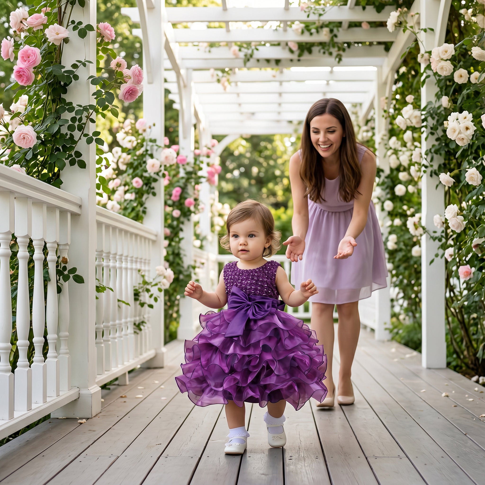 Lulu Gala | Bow Elegance Satin Dress