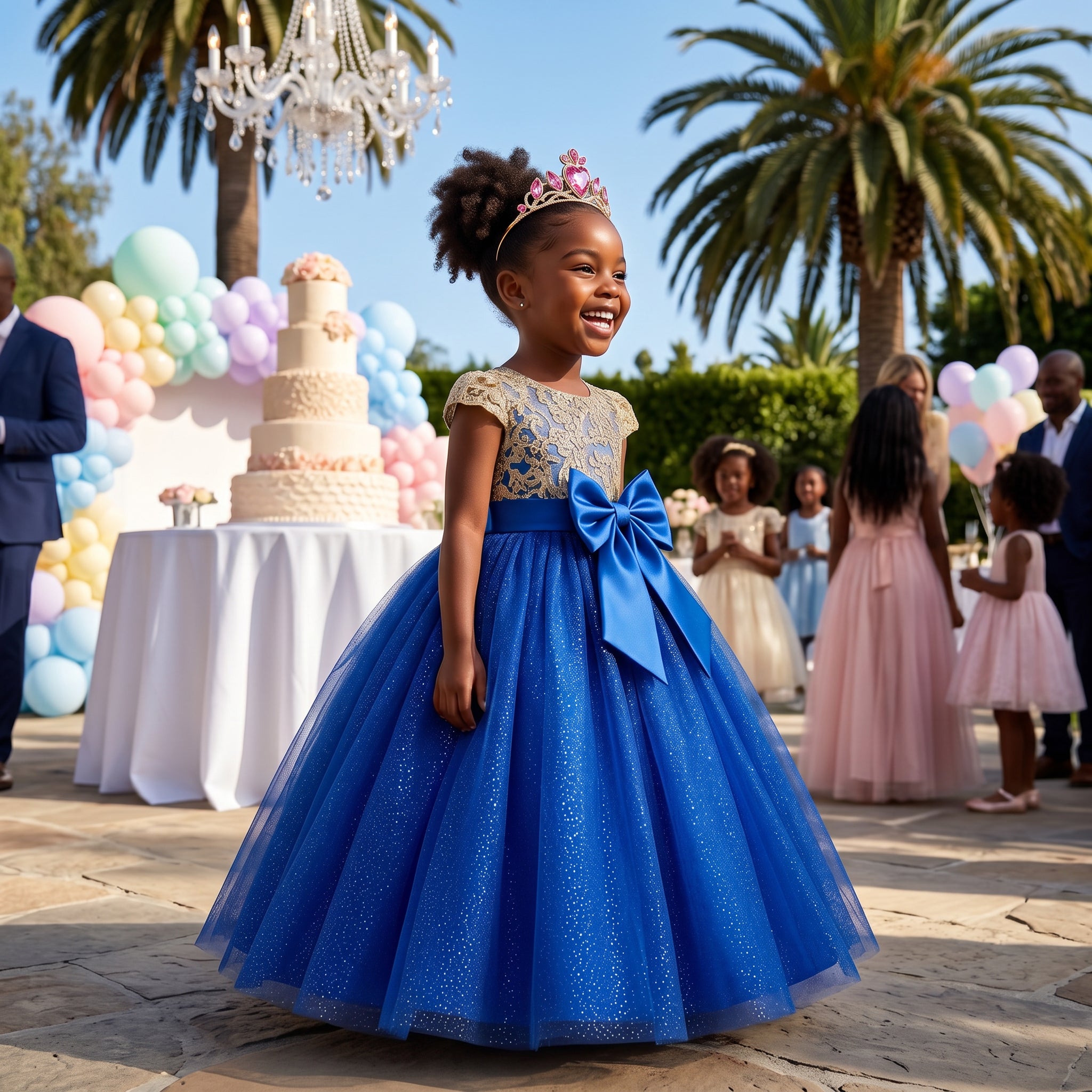 Lulu Gala | Regal Blossom Floor-Length Gown