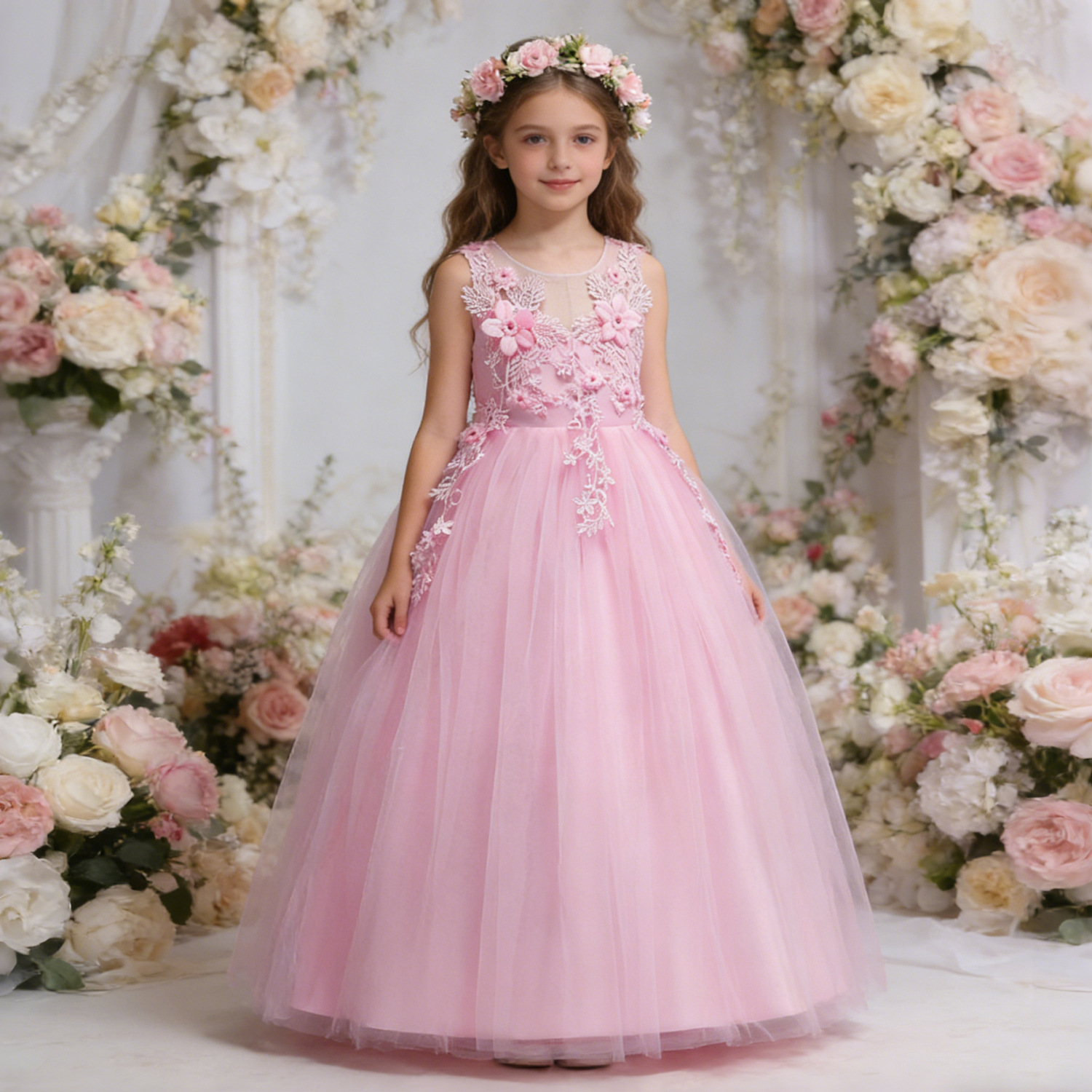 Lulu Gala | Floating Petal Lace Gown