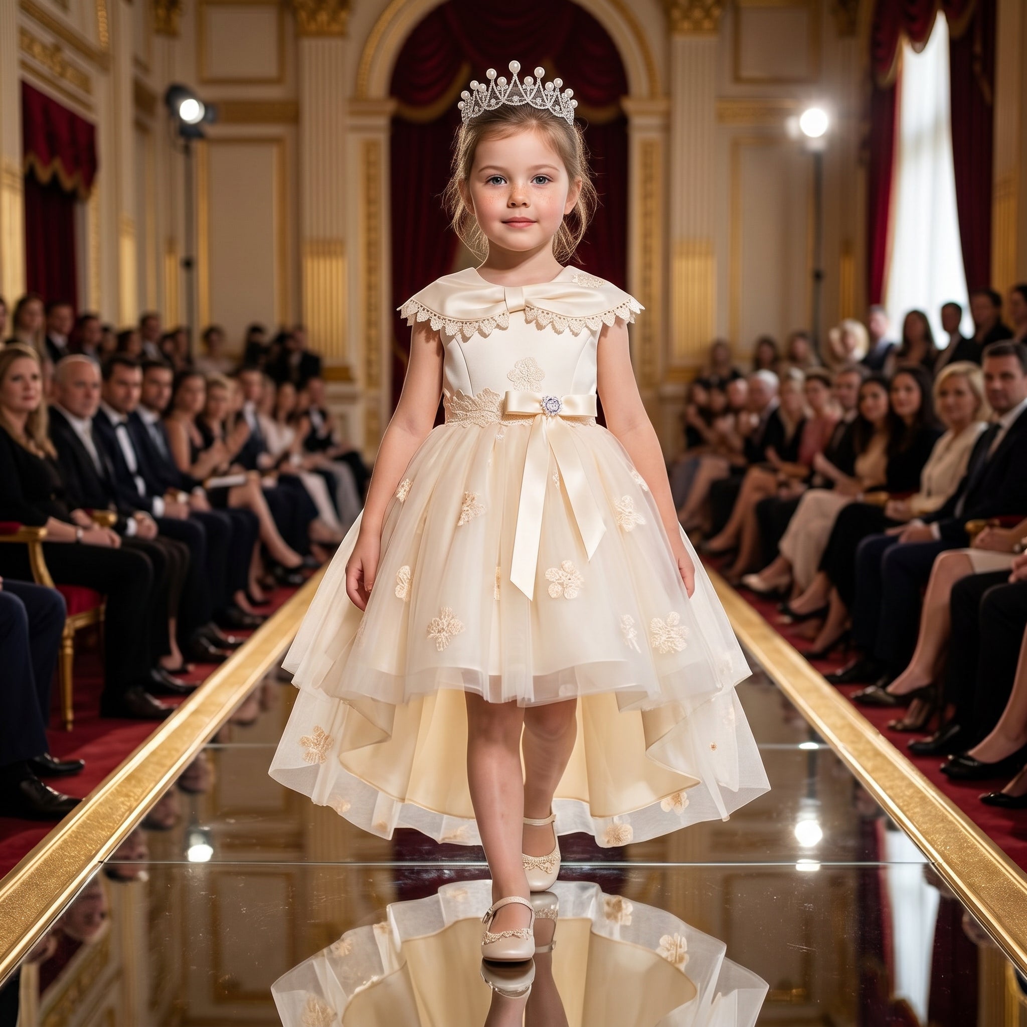 Lulu Gala | Golden Grace Flower Girl Gown
